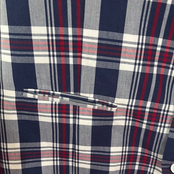 Alan Flusser Plaid Button-Up Vest - large. - Picture 4 of 13